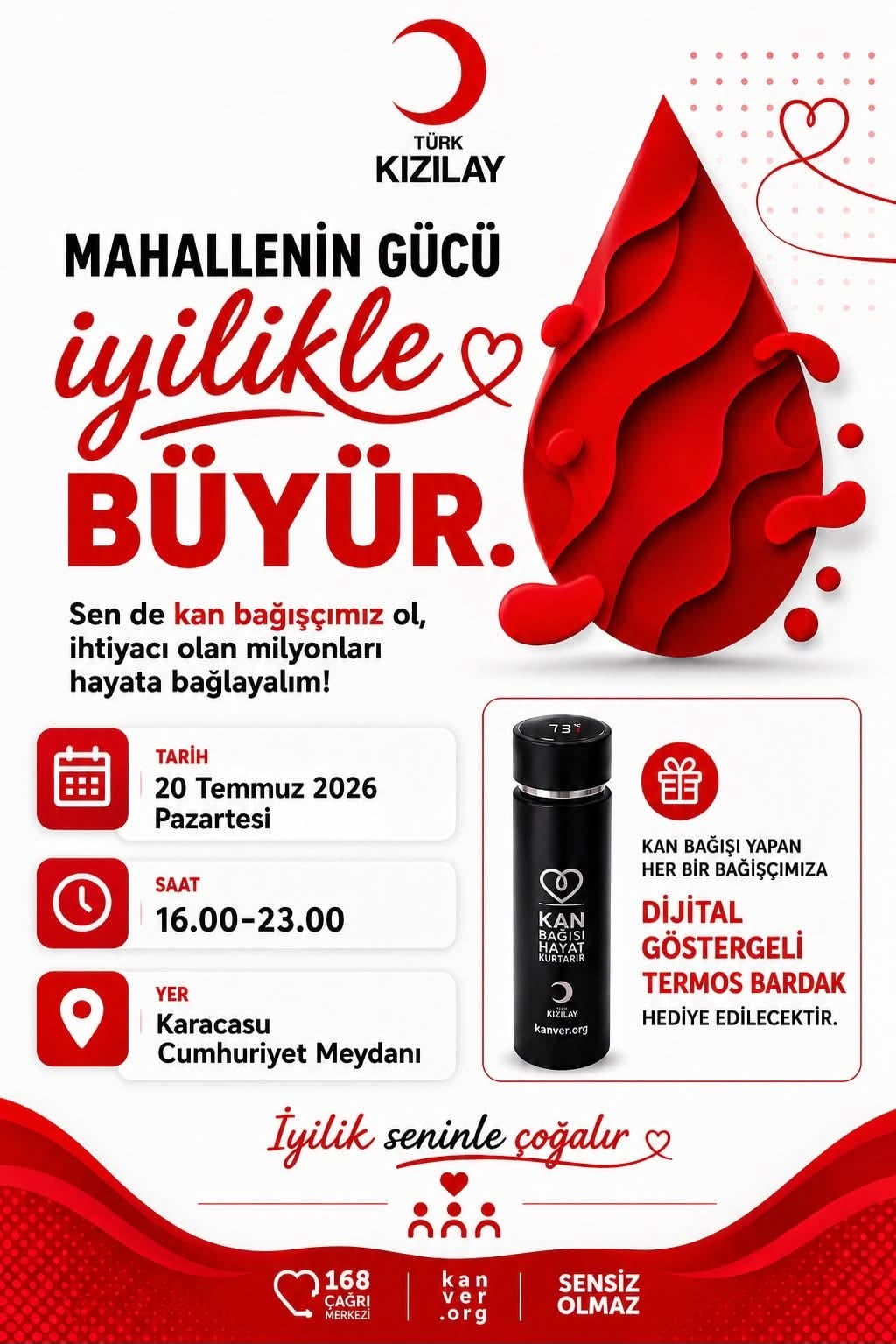 TÜRK KIZILAY, AYDIN'IN KARACASU İLÇESİNDE KAN BAĞIŞI KAMPANYASI DÜZENLEYECEK. "MAHALLENİN GÜCÜ...