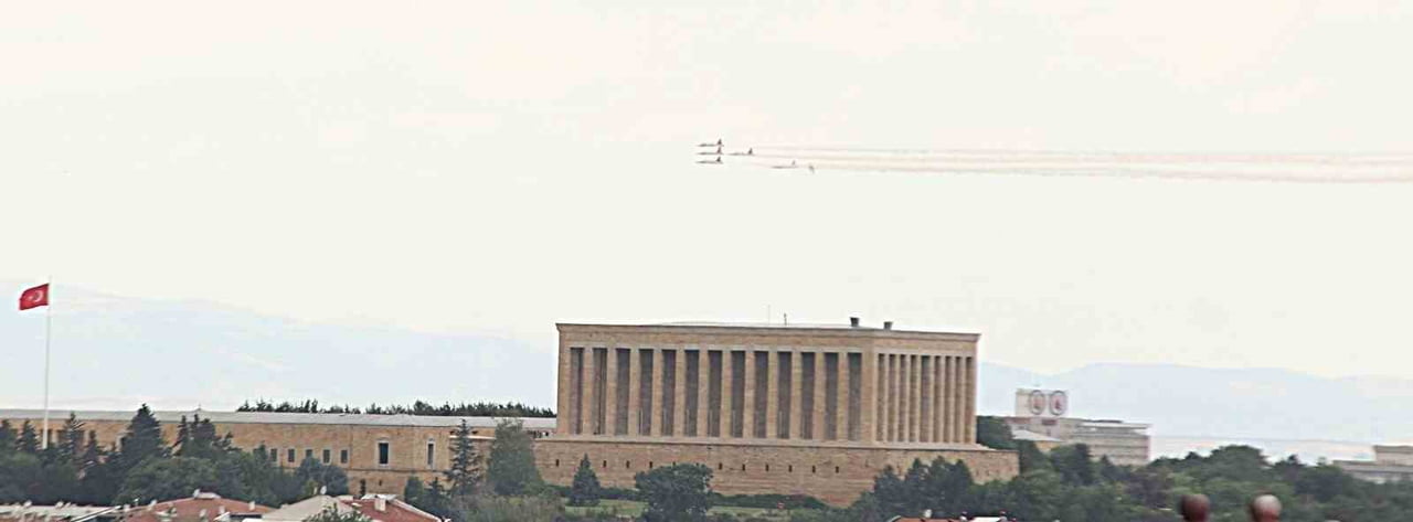 TÜRK YILDIZLARI TARAFINDAN NATO DEVLET VE HÜKÜMET BAŞKANLARI ZİRVESİ KAPSAMINDA ANKARA SEMALARINDA...
