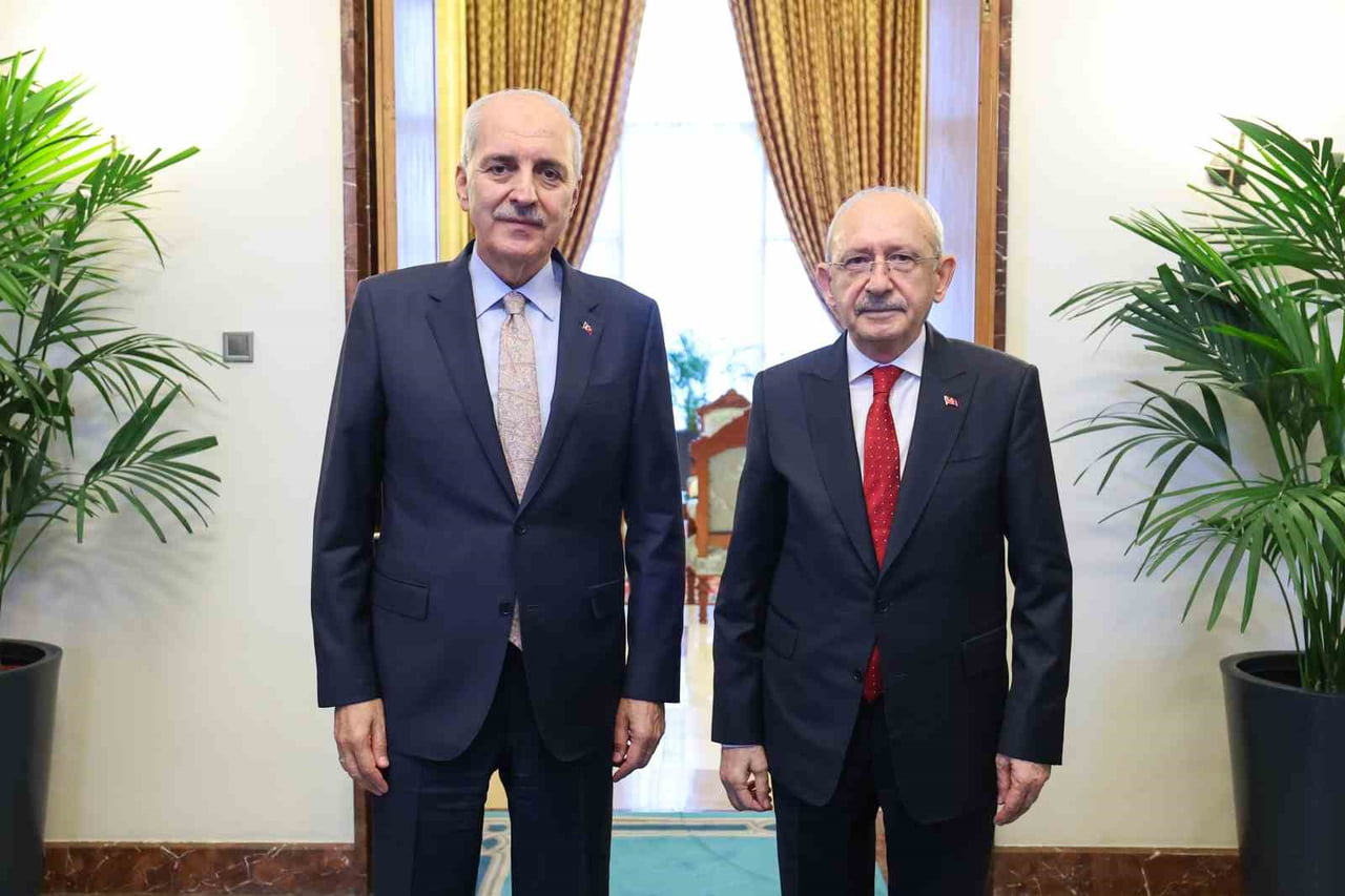 TÜRKİYE BÜYÜK MİLLET MECLİSİ(TBMM) BAŞKANI NUMAN KURTULMUŞ,  CUMHURİYET HALK PARTİSİ(CHP) GENEL...