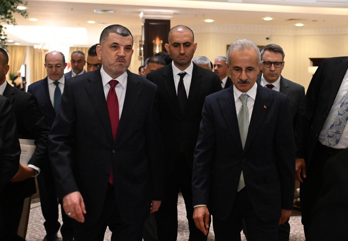 ULAŞTIRMA VE ALTYAPI BAKANI ABDULKADİR URALOĞLU, BAĞDAT'TA IRAK ULAŞTIRMA BAKANI VEHB SELMAN...