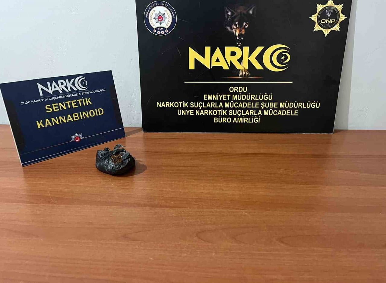 YAPILAN ARAMADA 66 GRAM SENTETİK KANNABİNOİD MADDESİ ELE GEÇİRİLDİ