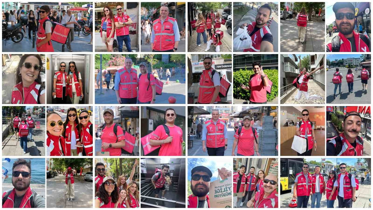 YEMEKSEPETİ YAYA KURYE DENEYİMİ, 17-26 HAZİRAN TARİHLERİ ARASINDA İSTANBUL, ANKARA VE İZMİR'DE...