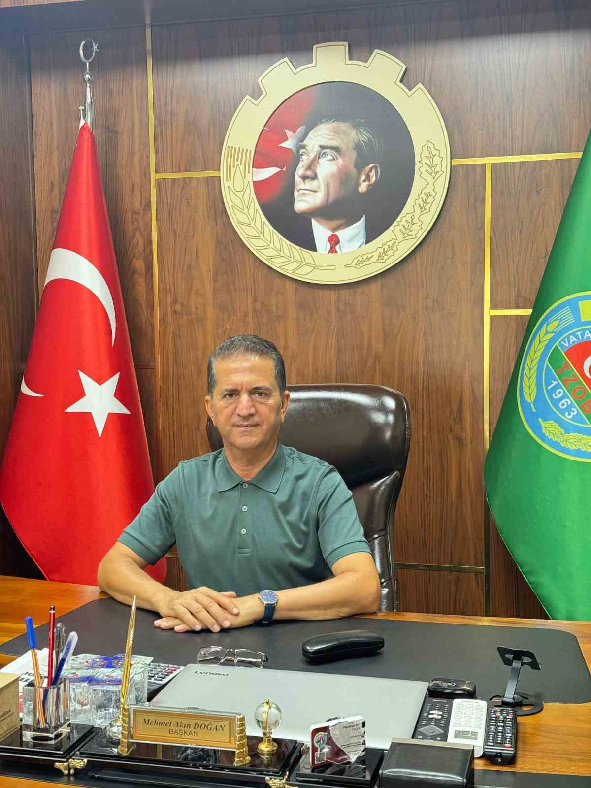 YÜREĞİR ZİRAAT ODASI BAŞKANI MEHMET AKIN DOĞAN, ZİRAAT ODALARI OLARAK BİR ARAYA GELEREK SULAMA...