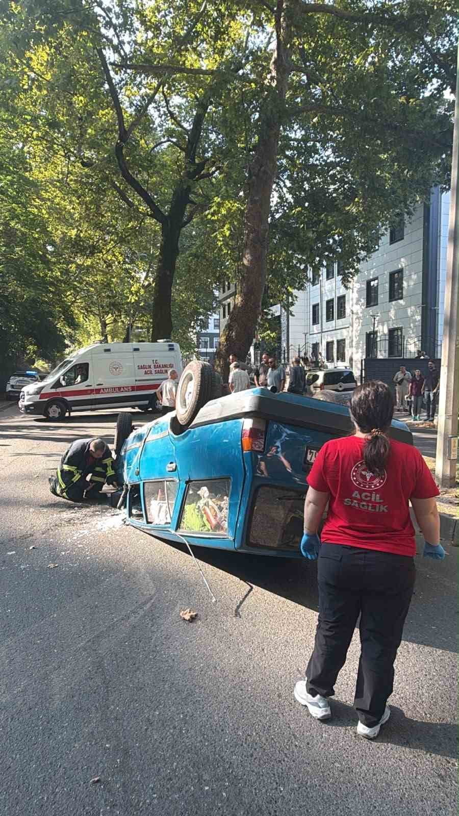 ZONGULDAK’TA AĞACA ÇARPAN OTOMOBİL SÜRÜCÜSÜ HAFİF ŞEKİLDE YARALANDI.
