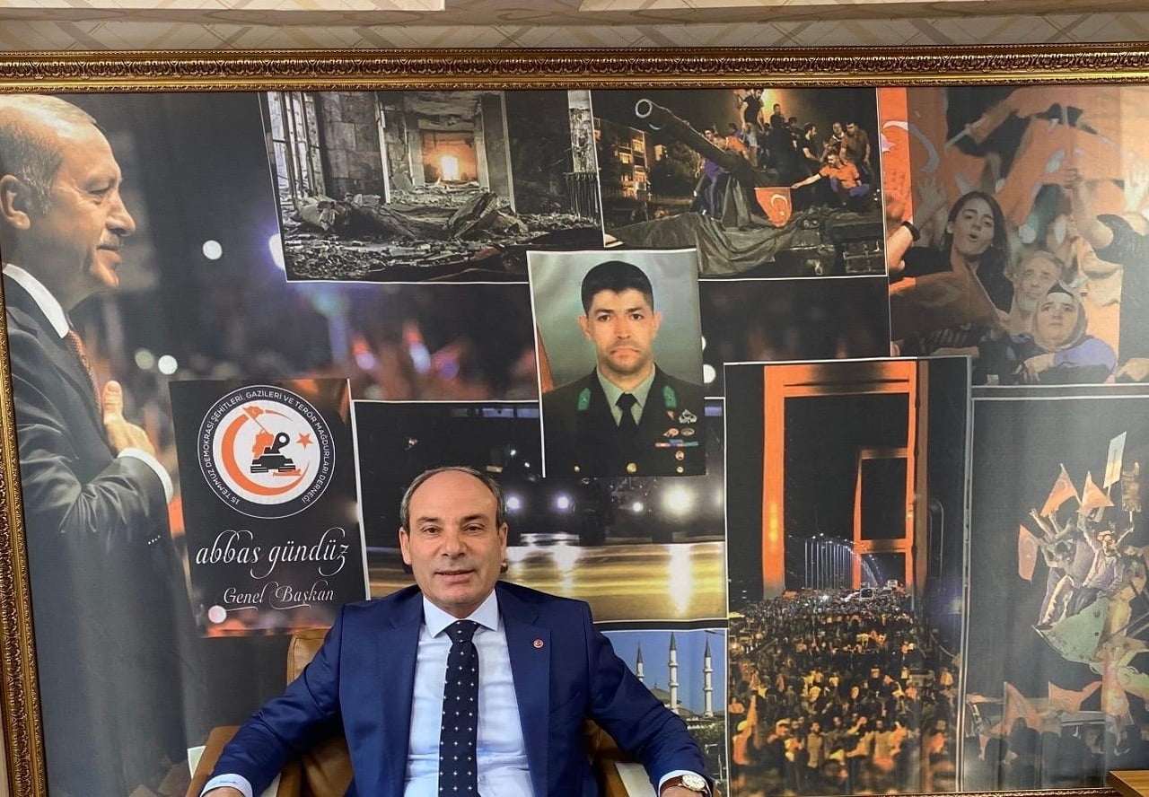15 TEMMUZ DEMOKRASİ ŞEHİTLERİ, GAZİLERİ VE TERÖR MAĞDURLARI DERNEĞİ GENEL BAŞKANI ABBAS GÜNDÜZ...