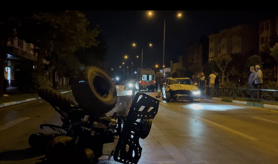 150 KİLOMETRE HIZLA GELDİ, ATV’Yİ BİÇTİ: 1 ÇOCUK BABASI HAYATINI KAYBETTİ