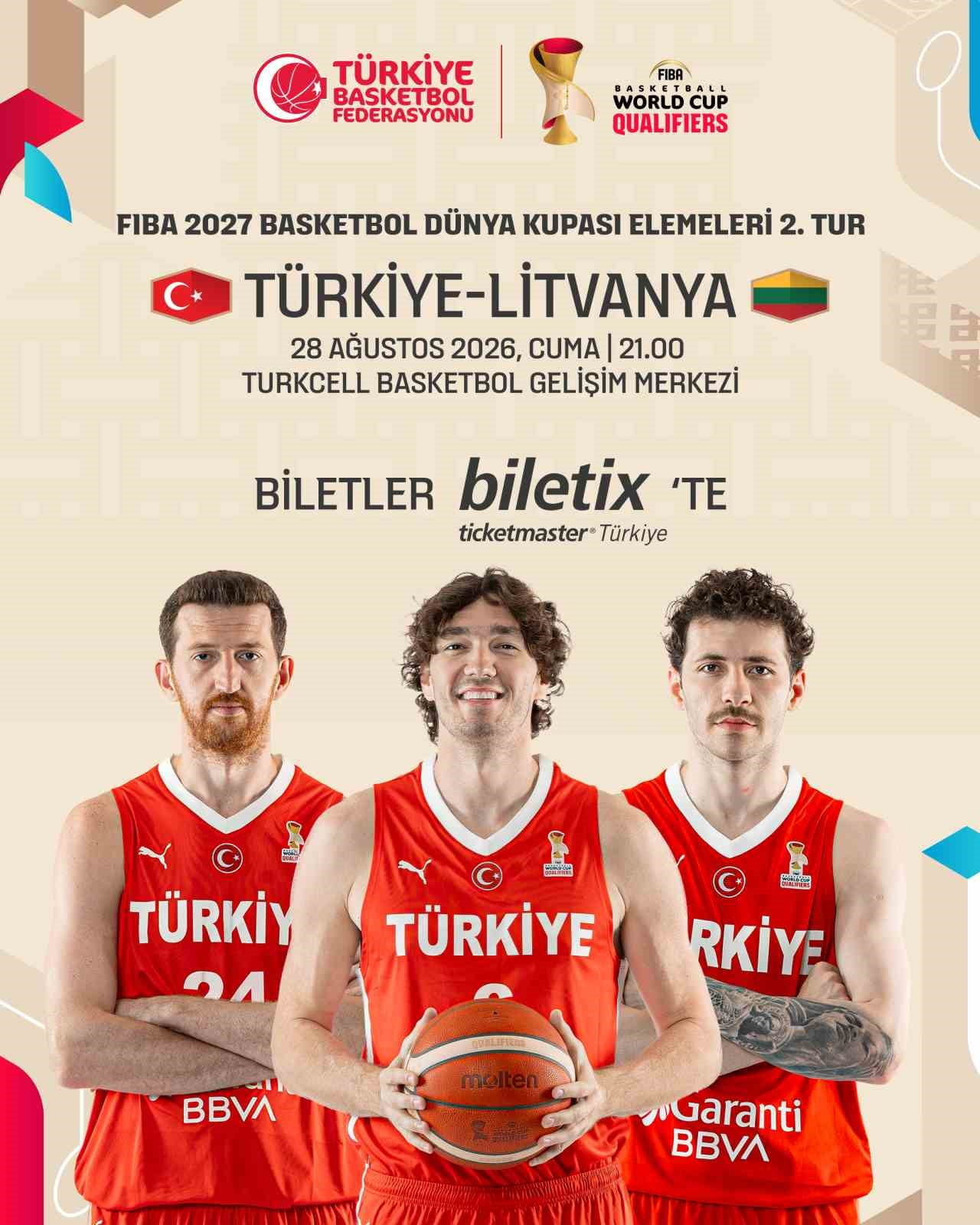 A MİLLİ ERKEK BASKETBOL TAKIMI'NIN, FIBA 2027 BASKETBOL DÜNYA KUPASI ELEMELERİ İKİNCİ TUR J GRUBU...