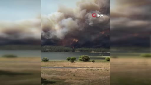 ABD'nin Washington eyaletindeki orman yangınları nedeniyle yaklaşık 5 bin evin tahliye edildiği ve...