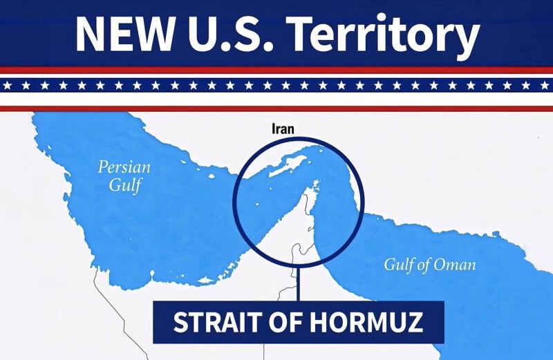 ABD BAŞKANI DONALD TRUMP, GEÇTİĞİMİZ HAFTA SALI GÜNÜ YAYIMLADIĞI HÜRMÜZ BOĞAZI'NI "YENİ ABD...