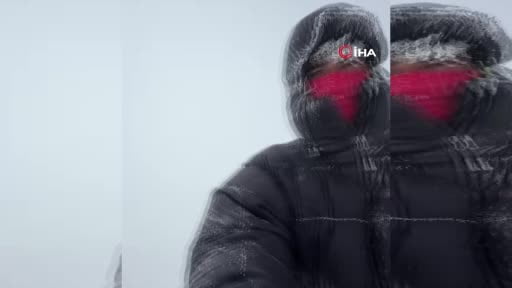 Ağrı Dağı’na tırmanan dağcının Ağustos ortasında saçları buz tuttu