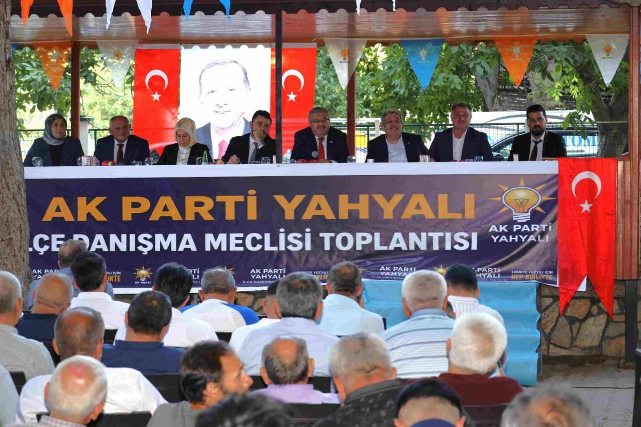 AK PARTİ YAHYALI İLÇE BAŞKANLIĞI TARAFINDAN DÜZENLENEN İLÇE DANIŞMA MECLİSİ TOPLANTISI, TEŞKİLAT...
