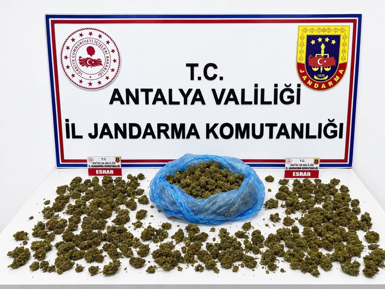 ANTALYA'NIN ALANYA İLÇESİNDE JANDARMA EKİPLERİNCE DÜZENLENEN UYUŞTURUCU OPERASYONUNDA 745 GRAM...