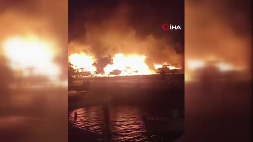 Antalya Balıkçı Barınağı’nda yangın: 20’den fazla tekne küle döndü
