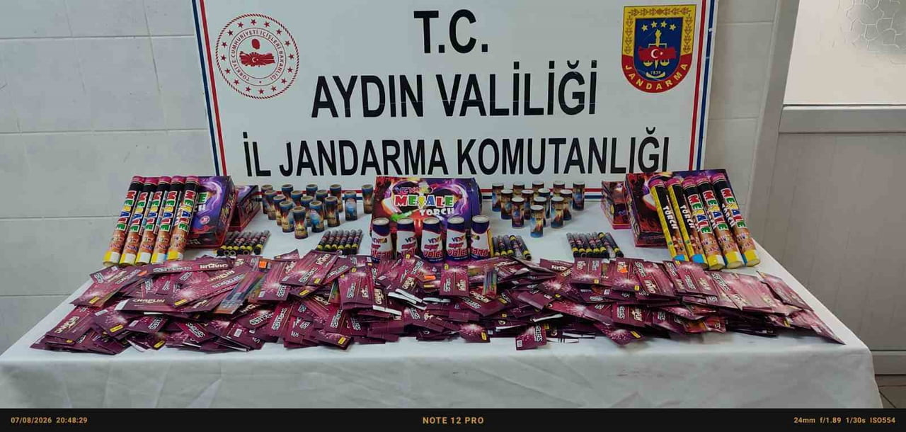 AYDIN'IN DİDİM İLÇESİNDE ORMAN YANGINLARINI ÖNLEME KAPSAMINDA BİR İŞYERİNDE YAPILAN KONTROLLERDE...
