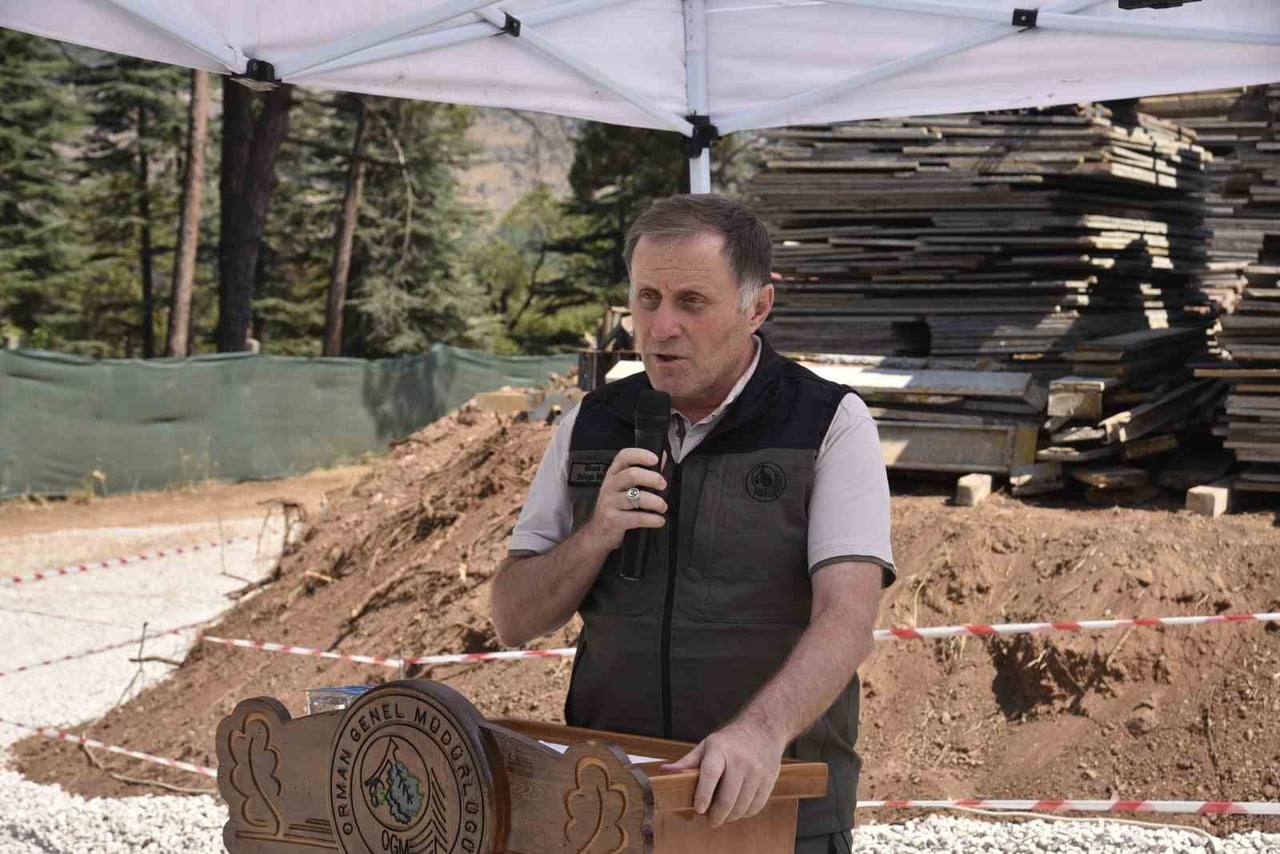 BALIKESİR ORMAN BÖLGE MÜDÜRÜ MUSA ŞEN TÖRENDE KONUŞMA YAPTI.