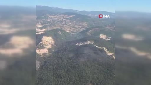 Balıkesir Sındırgı'da orman dışı alanda başlayan yangın kontrol altına alındı