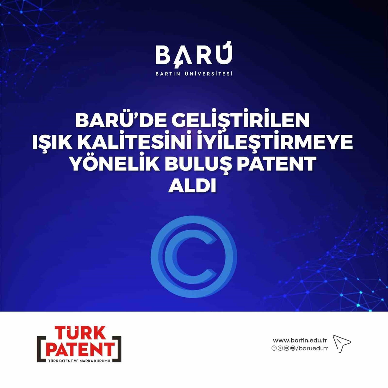 BARTIN ÜNİVERSİTESİNDE (BARÜ) OLED SİSTEMLERİNDE IŞIK KALİTESİNİN İYİLEŞTİRİLMESİNE YÖNELİK...