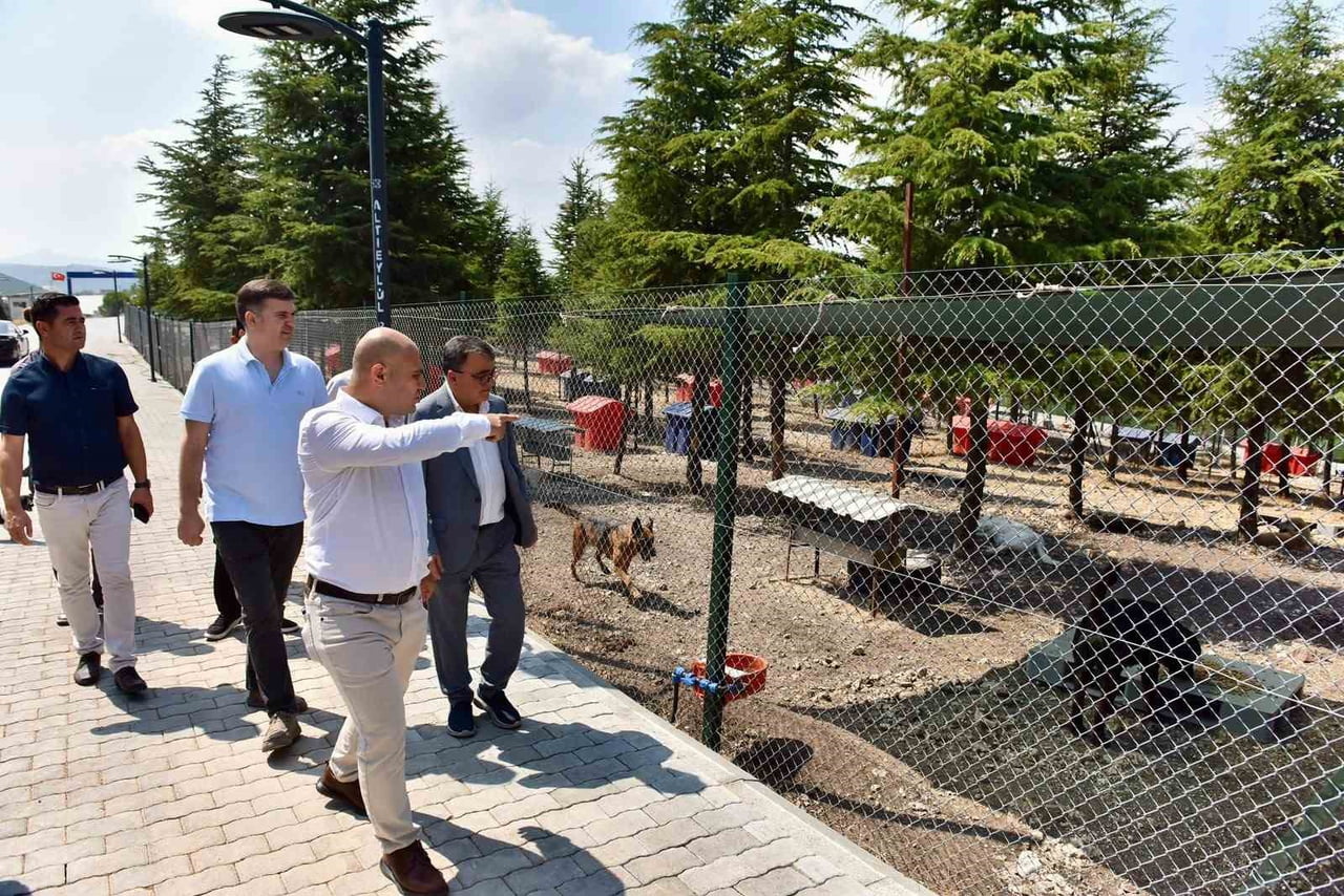 BAŞKAN HAKAN ŞEHİRLİ HAYVAN BAKIMEVİ'Nİ ZİYARET ETTİ