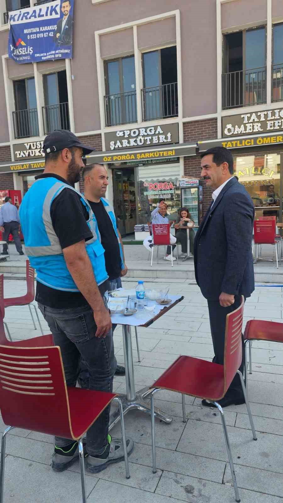 BAŞKAN TAŞKIN’DAN YENİ ÇARŞI ESNAFINA ZİYARET