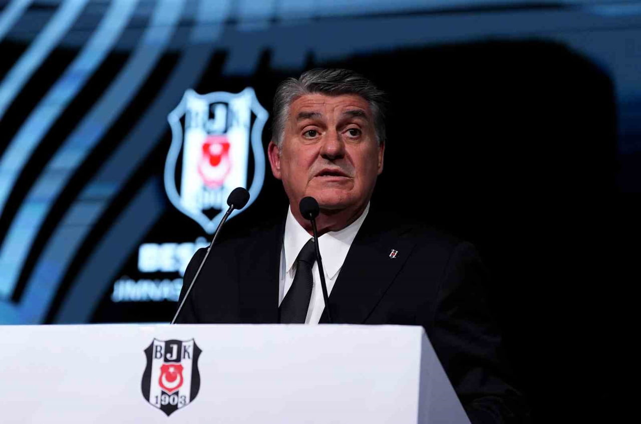 BEŞİKTAŞ BAŞKANI SERDAL ADALI, KONUŞMA YAPTI.