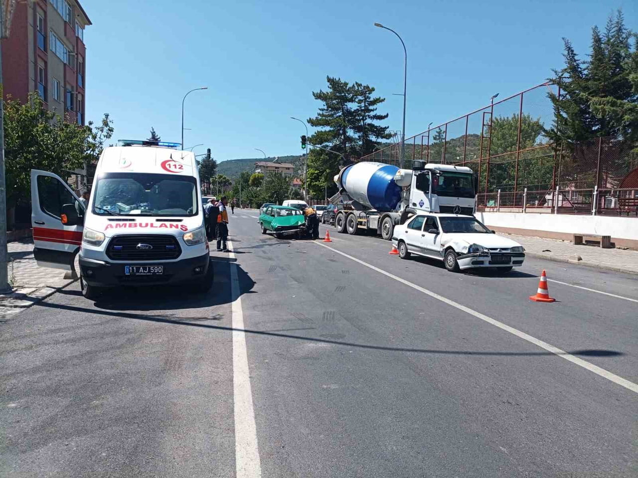 BİLECİK'TE MEYDANA GELEN TRAFİK KAZASINDA 1 KİŞİ YARALANDI