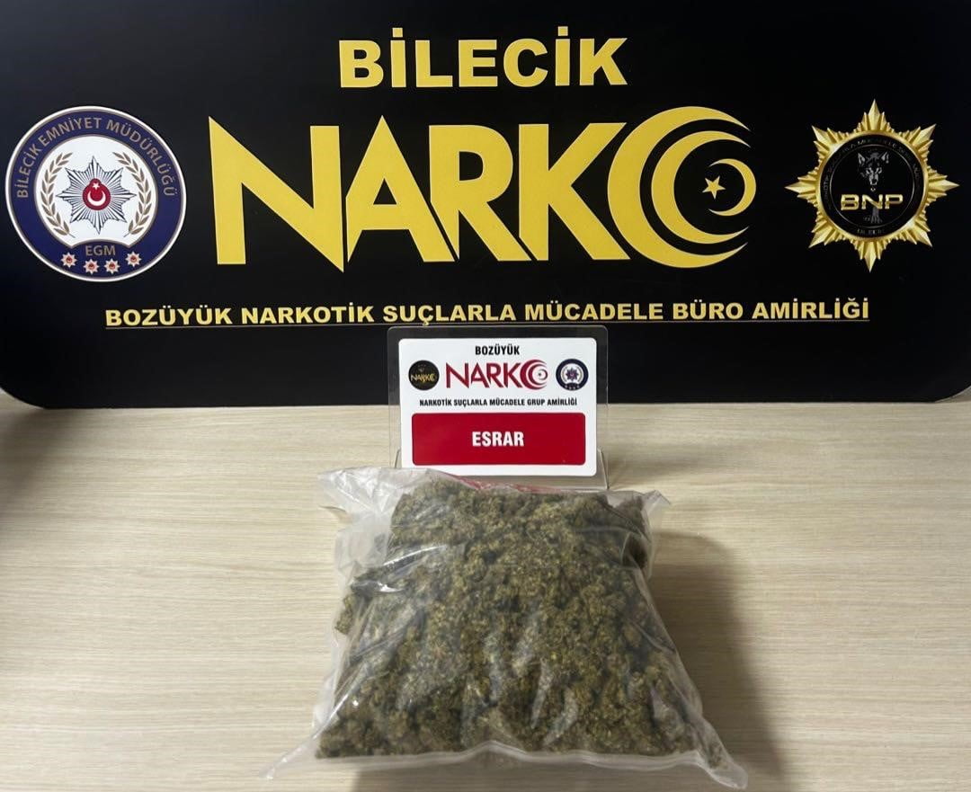 BİLECİK’TE UYUŞTURUCU OPERASYONU: 2 GÖZALTI
