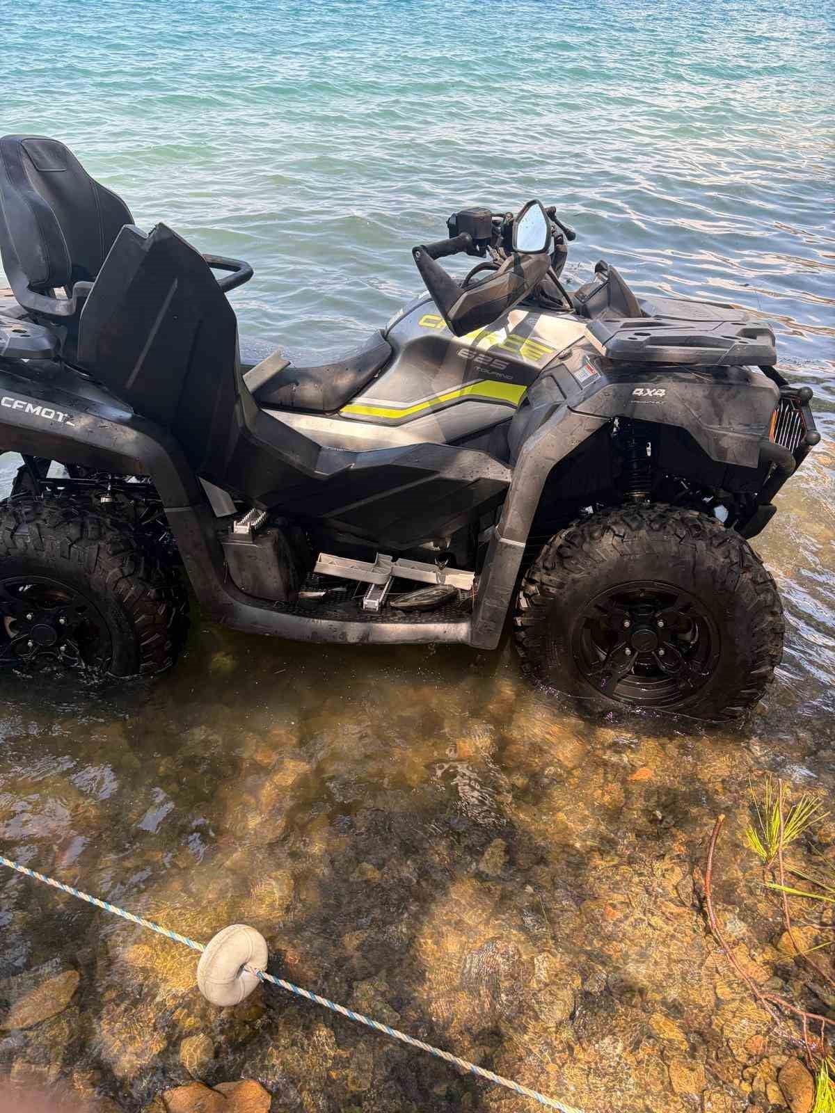 BONCUKLU KOYU’NDA ATV UÇURUMA YUVARLANDI