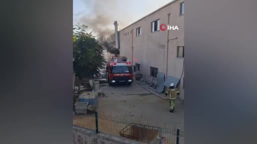 Bursa'da metal fabrikasında yangın
