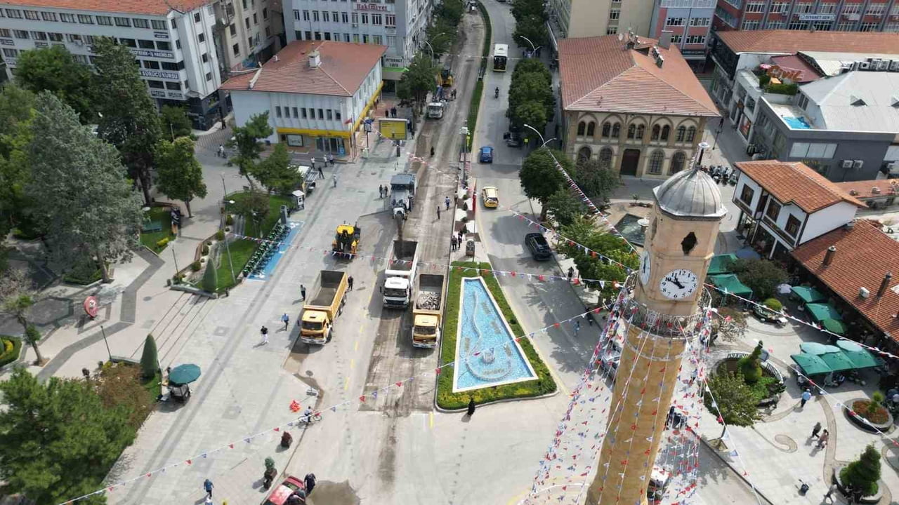 ÇALIŞMA YAPILAN ALAN DRONLA HAVADAN GÖRÜNTÜLENDİ