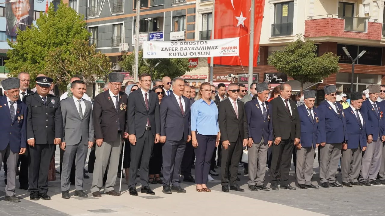 ÇAN’DA 30 AĞUSTOS ZAFER BAYRAMI KUTLANDI