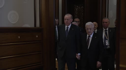 Cumhurbaşkanı Erdoğan, Filistin Devlet Başkanı Abbas’ı ile ikili görüşme gerçekleştirdi