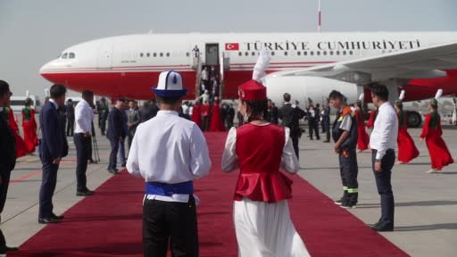 Cumhurbaşkanı Recep Tayyip Erdoğan, Şanghay İş Birliği Teşkilatı Zirvesi'ne katılmak üzere...