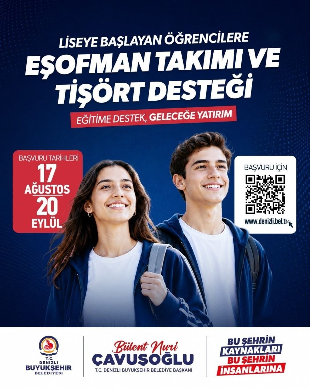 DENİZLİ BÜYÜKŞEHİR BELEDİYESİ, EĞİTİMDE FIRSAT EŞİTLİĞİNİ GÜÇLENDİRMEK VE ÖĞRENCİLERİN OKULA...