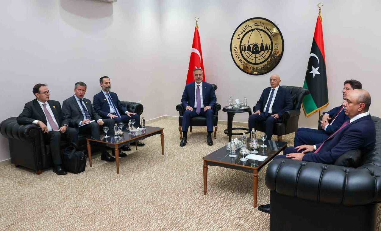 DIŞİŞLERİ BAKANI FİDAN TEMSİLCİLER MECLİSİ BAŞKANI SALİH İLE BİR ARAYA GELDİ