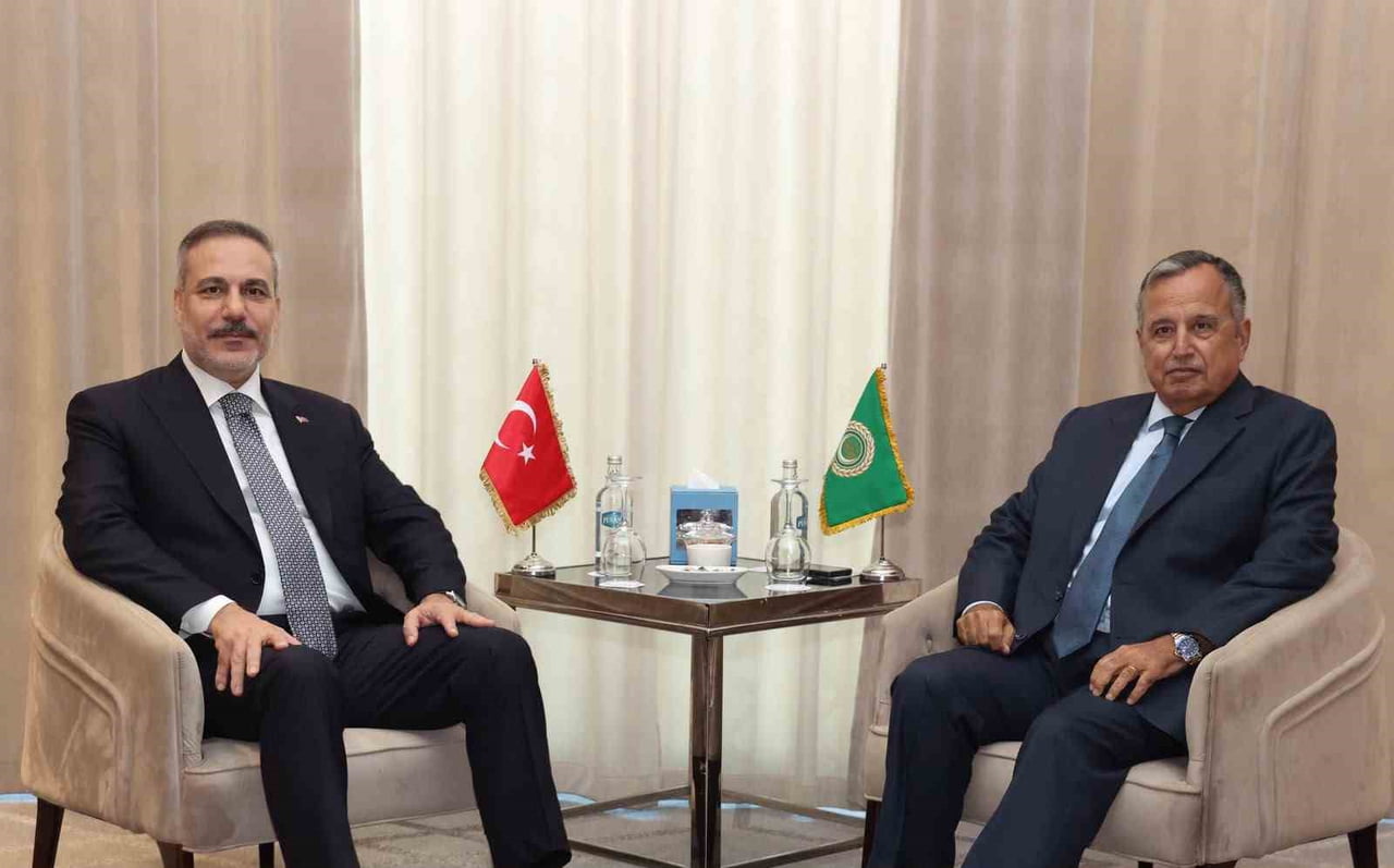DIŞİŞLERİ BAKANI HAKAN FİDAN, MISIR'IN EL ALAMEYN KENTİNDE ARAP BİRLİĞİ GENEL SEKRETERİ NEBİL...
