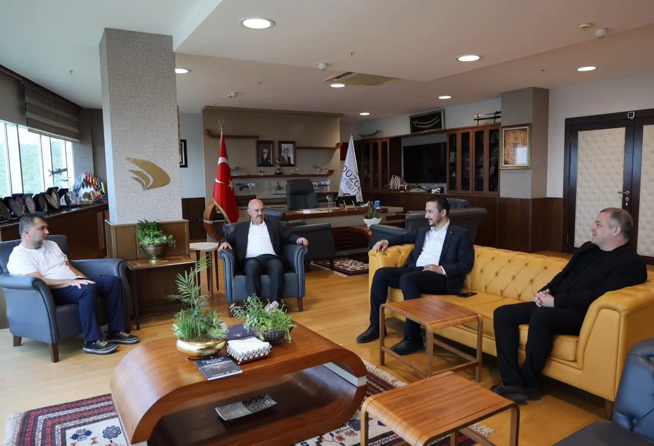DÜZCE ÜNİVERSİTESİ REKTÖRÜ PROF. DR. NEDİM SÖZBİR, DÜZCE MİLLETVEKİLİ ERCAN ÖZTÜRK VE AK PARTİ...