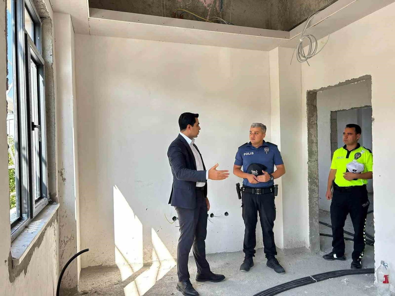 ERZİNCAN’IN KEMAH İLÇESİNDE YAPIMI DEVAM EDEN İLÇE EMNİYET AMİRLİĞİ HİZMET BİNASI İNŞAATINDA...