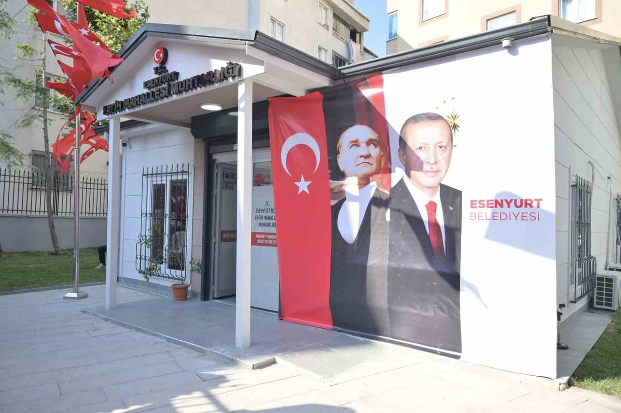 ESENYURT FATİH MAHALLESİ MUHTARLIĞI İÇİN İNŞA EDİLEN YENİ HİZMET BİNASI DÜZENLENEN TÖRENLE HİZMETE...