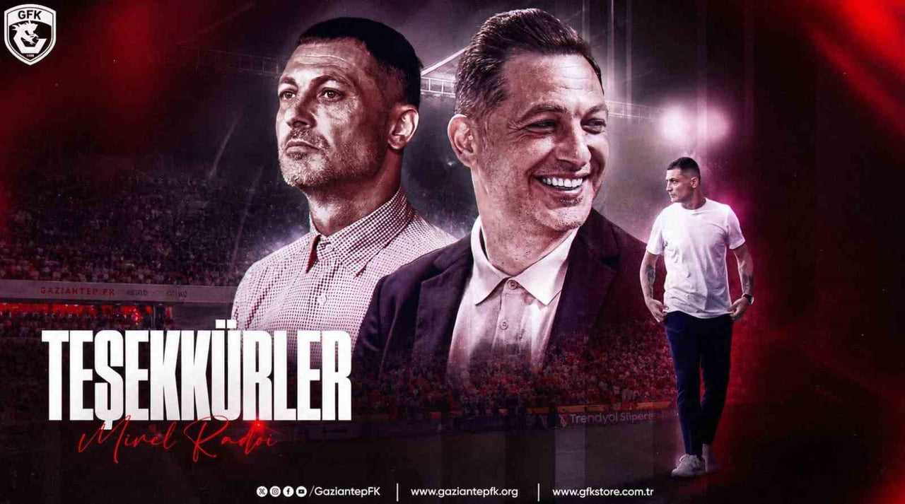 GAZİANTEP FUTBOL KULÜBÜ, RUMEN TEKNİK DİREKTÖR MİREL RADOİ İLE KARŞILIKLI ANLAŞARAK YOLLARININ...