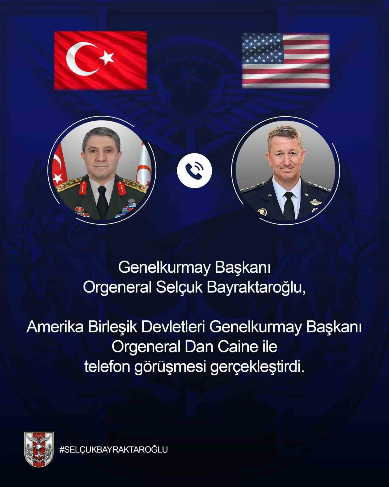 GENELKURMAY BAŞKANI ORGENERAL SELÇUK BAYRAKTAROĞLU, AMERİKA BİRLEŞİK DEVLETLERİ (ABD) GENELKURMAY...