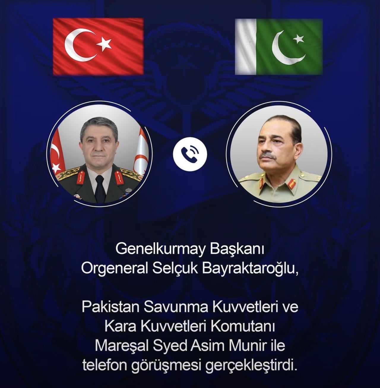 GENELKURMAY BAŞKANI ORGENERAL SELÇUK BAYRAKTAROĞLU, PAKİSTAN SAVUNMA KUVVETLERİ VE KARA KUVVETLERİ...