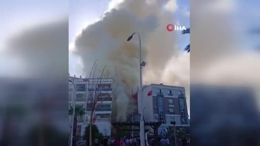Germencik'te iş yeri yangını