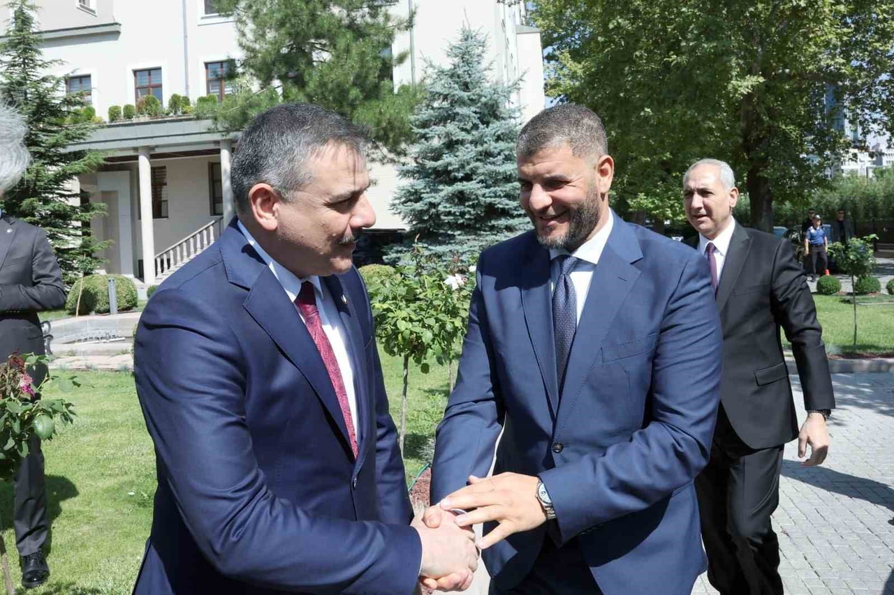 İÇİŞLERİ BAKANI MUSTAFA ÇİFTÇİ, LİBYA MİLLİ BİRLİK HÜKÜMETİ İÇİŞLERİ BAKANI İMAD ET-TRABELSİ İLE...