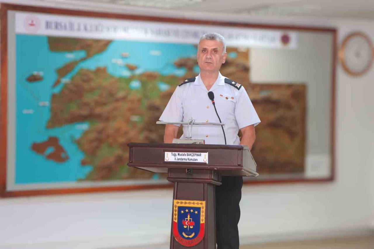 İL JANDARMA KOMUTANI TÜMGENERAL MUSTAFA BAKÇEPINAR'IN KONUŞMASI