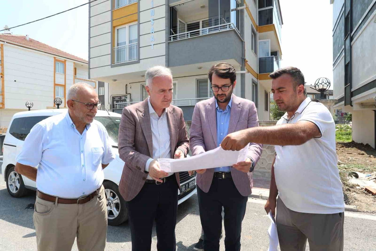 İNEGÖL BELEDİYESİ, YENİ MAHALLEDE DEVAM EDEN ÜST YAPI ÇALIŞMALARI KAPSAMINDA SUDE SOKAKTA 64...