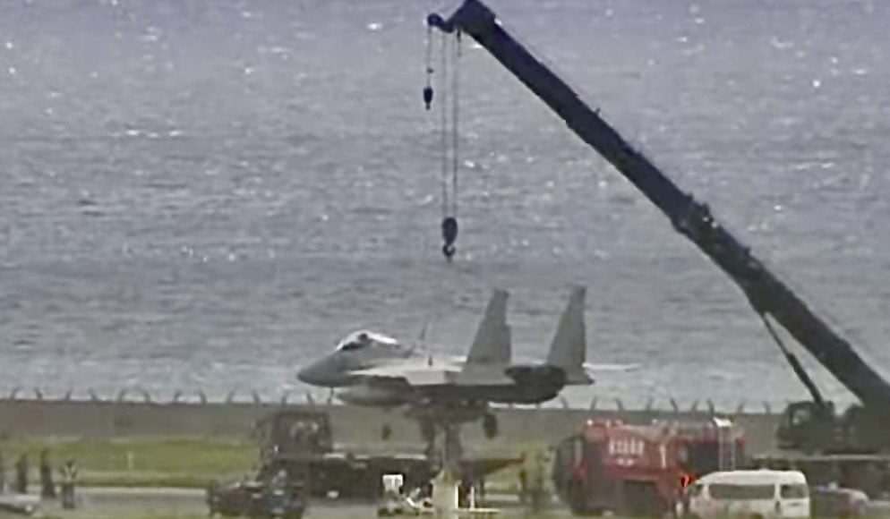 JAPONYA ÖZ SAVUNMA KUVVETLERİ’NE (SDF) AİT BİR F-15 SAVAŞ UÇAĞI, OKİNAWA EYALETİNDEKİ NAHA...