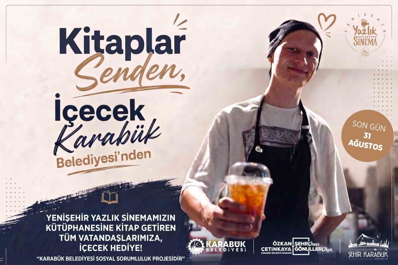 KARABÜK BELEDİYESİ TARAFINDAN "KİTAPLAR SENDEN, İÇECEK KARABÜK BELEDİYESİNDEN" ÇAĞRISIYLA PROJE...
