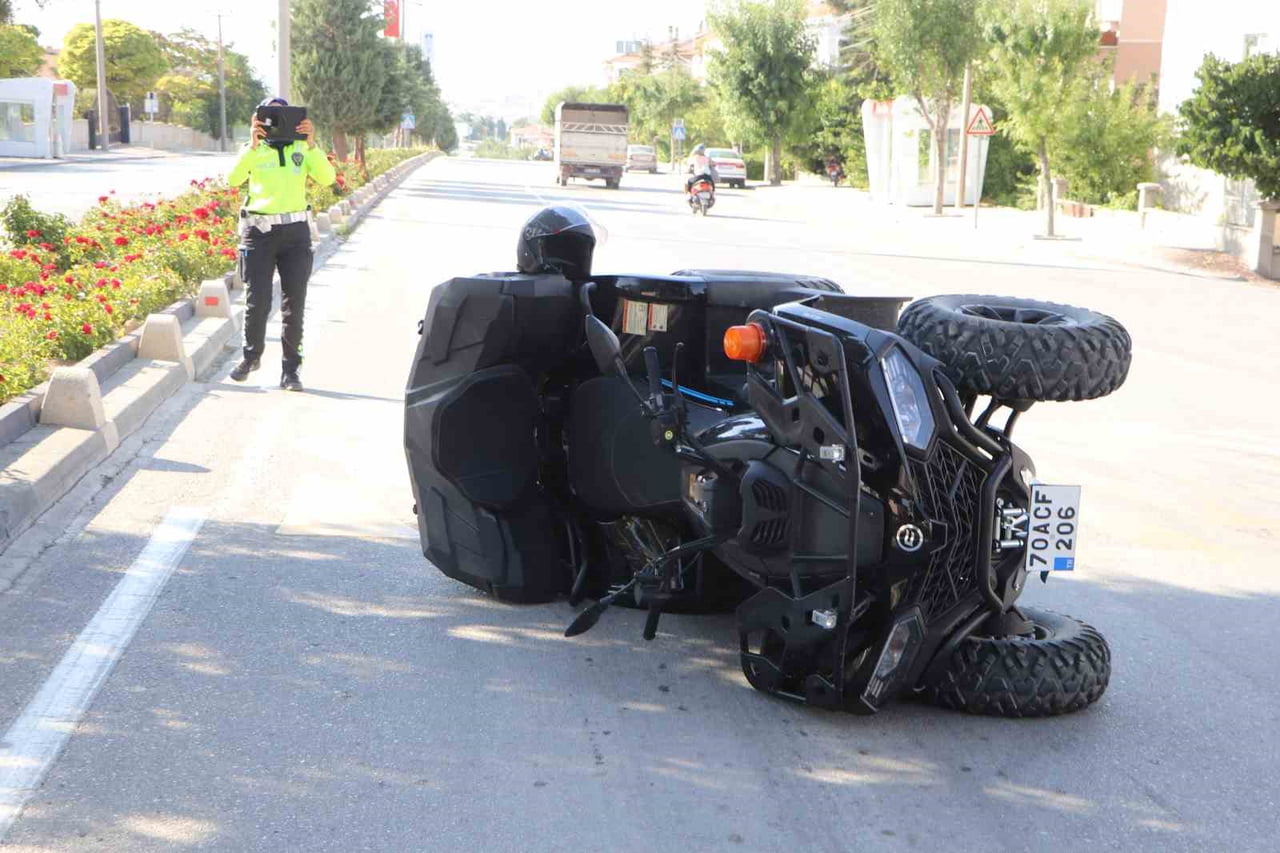 KARAMAN'DA ATV'NİN DEVRİLMESİ SONUCU MEYDANA GELEN KAZADA ANNE İLE 6 YAŞINDAKİ OĞLU...