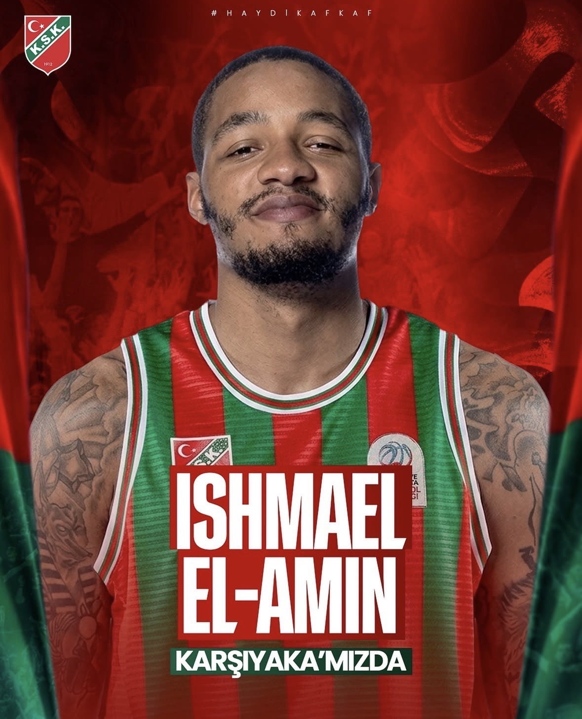 KARŞIYAKA BASKETBOL, SON OLARAK HAPOEL GALİL EİLON'DA FORMA GİYEN OYUN KURUCU ISHMAEL EL-AMİN’İ...