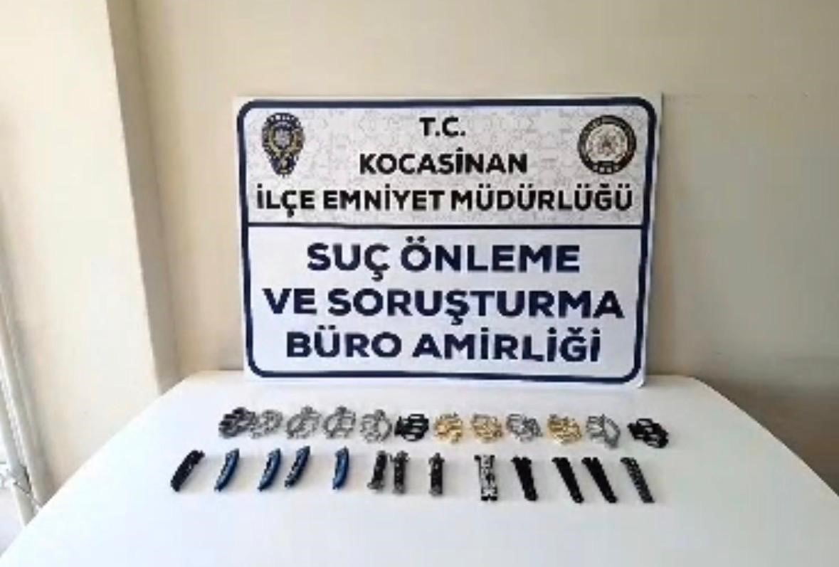 KAYSERİ’DE POLİS EKİPLERİ TARAFINDAN ATEŞLİ SİLAH VE BIÇAKLAR İLE DİĞER ALETLERİN SATIŞINI YAPAN...